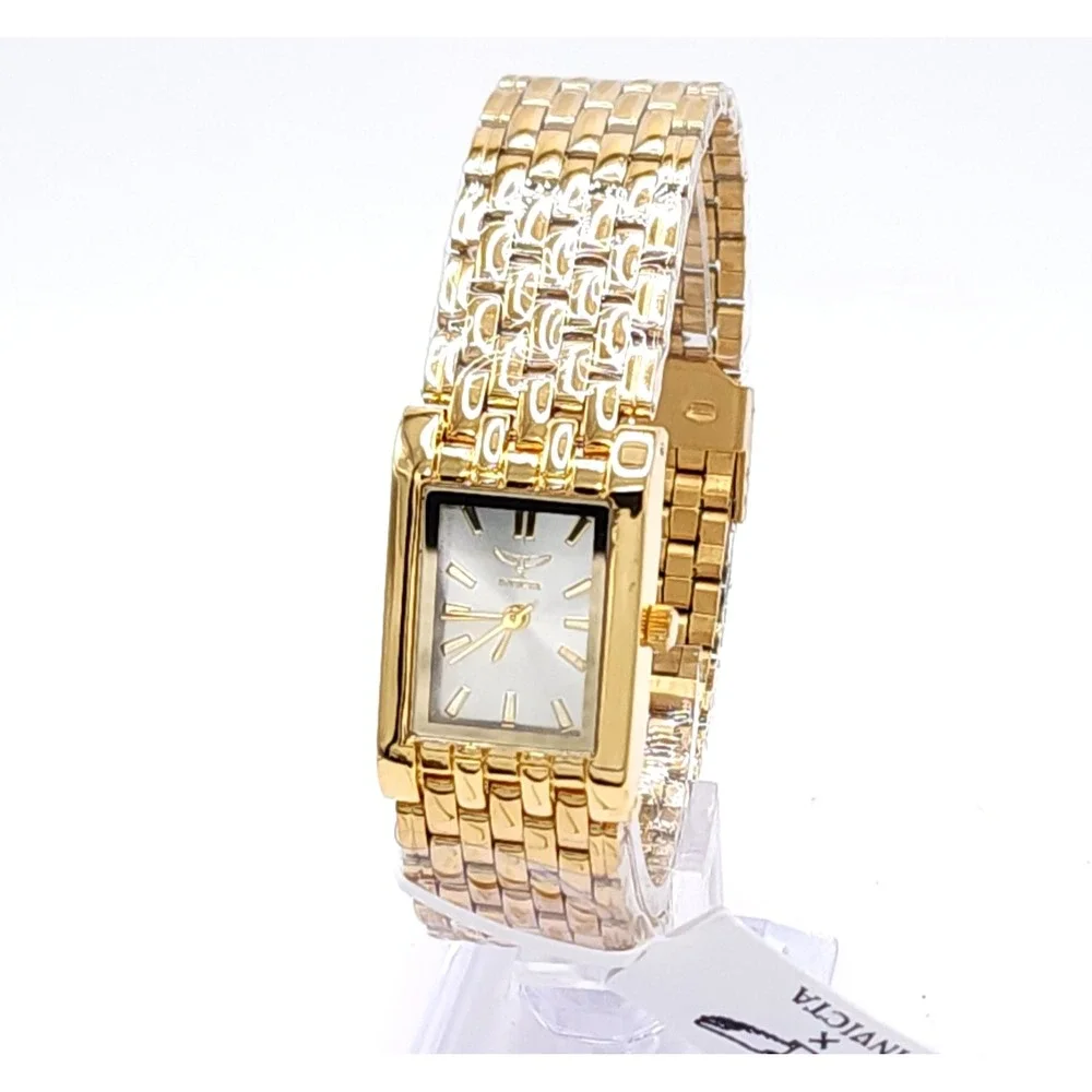 Invicta Specialty I 69891 Women's Watch Gold Tone Silver Dial 21mm New
